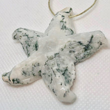 Load image into Gallery viewer, Tree Agate Carved Starfish Pendant Bead - PremiumBead Alternate Image 2