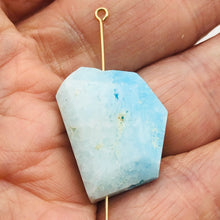 Load image into Gallery viewer, 30cts Druzy Natural Hemimorphite Pendant Bead | Blue | 25x18x8mm | 1 Bead |