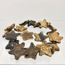Load image into Gallery viewer, Hand Carved Tigereye Starfish Pendant Beads | 20.5x20.5x7mm | Gold - PremiumBead Alternate Image 8