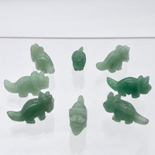 Load image into Gallery viewer, Dinosaur 2 Carved Aventurine Triceratops Beads | 22x12x7.5mm | Green - PremiumBead Alternate Image 10