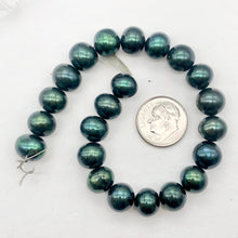 Load image into Gallery viewer, Midnight Emerald Green FW Pearl 8" Strand 9444HS - PremiumBead Primary Image 1