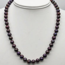Load image into Gallery viewer, Huge 8mm Purple Magenta Freshwater Pearl and 14Kgf 18 inch Necklace 202843 - PremiumBead Alternate Image 4