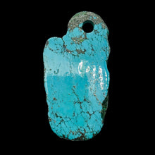 Load image into Gallery viewer, Turquoise, Free Form Pendant Bead | 73x38x6mm | Blue | 1 Pendant Bead |
