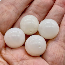 Load image into Gallery viewer, Sardonyx Gemmy Round Beads | 18mm | White | 4 Beads |