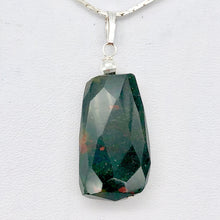Load image into Gallery viewer, Hand Made Bloodstone Focal Pendant with Sterling Silver Findings | 1 1/2" Long