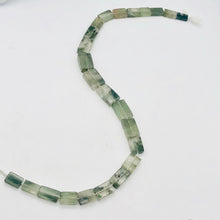 Load image into Gallery viewer, Natural graduated Green Rutilated Quartz rectangular bead strand - PremiumBead Alternate Image 3