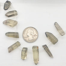 Load image into Gallery viewer, Semi-Precious Smokey Quartz, Crystal Briolette, 20x10x8-35x11x10mm, 16" strand - PremiumBead Alternate Image 7