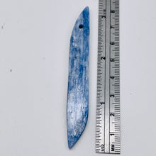 Load image into Gallery viewer, Kyanite 8.8g Spear Pendant Bead | 80x10x4mm | Blue Silver | 1 Bead |