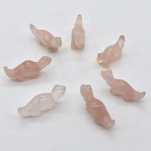 Load image into Gallery viewer, Dinosaur 2 Carved Rose Quartz Diplodocus Beads | 25x11.5x7.5mm | Pink - PremiumBead Alternate Image 6