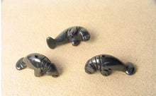 Load image into Gallery viewer, Grace 2 Carved Hematite Manatee Beads | 21x11x9mm | Silver black - PremiumBead Alternate Image 4