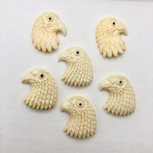 Load image into Gallery viewer, Waterbuffalo Bone Bald Eagle | 25x22x6mm | Cream | 1 Bead - PremiumBead Alternate Image 6
