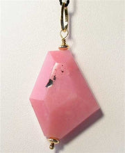 Load image into Gallery viewer, Designer! Pink Peruvian Opal & Vermeil Pendant 509862D - PremiumBead Alternate Image 3
