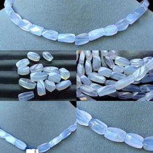 Load image into Gallery viewer, 152cts Natural Blue Chalcedony 15 inch Bead Strand 100878A - PremiumBead Alternate Image 3