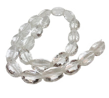 Load image into Gallery viewer, Sparkling Designer Faceted 18x13mm Quartz Bead Strand 109397