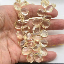 Load image into Gallery viewer, Citrine Faceted Briolette Bead Strand | 14x11 to 17x14x8mm | Golden | 107g |
