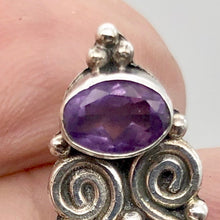 Load image into Gallery viewer, Stunning! ~Onyx & Amethyst Sterling Silver Pendant! - PremiumBead Alternate Image 6