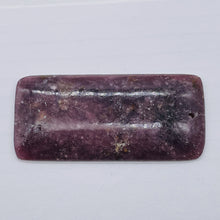 Load image into Gallery viewer, Madagascar Lepidolite Rectangular Stone | 65x30x6mm | Purple lilac | 1 Bead |