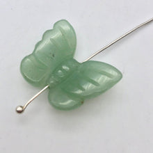 Load image into Gallery viewer, Fluttering 2 Aventurine Butterfly Beads | 21x18x5mm | Green - PremiumBead Alternate Image 3