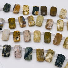 Load image into Gallery viewer, Ocean Jasper 18x10x5mm Facet Pendant Bead STRAND! 104592