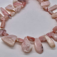 Load image into Gallery viewer, Pink Peruvian Opal 88g Varied Bead Strand | 15" | Pink | 37 Beads |