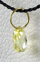 Load image into Gallery viewer, 0.22cts Natural Canary 4x2x2mm Diamond 18K Gold Pendant 6568M - PremiumBead Alternate Image 3