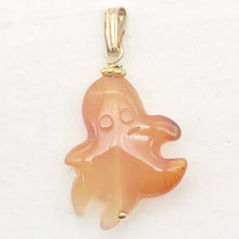 Load image into Gallery viewer, Cartoon Natural Red Carnelian Dangly Octopus 14K Gold Filled Pendant| 1 1/4 " |