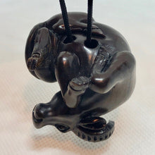 Load image into Gallery viewer, Carved Water Buffalo Dark Teak Ojime/Netsuke Bead - PremiumBead Alternate Image 5
