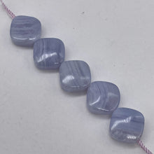 Load image into Gallery viewer, 5 Passion Blue Lace Agate 10x10x4mm Diamond Beads 009374