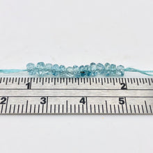 Load image into Gallery viewer, 1 inch of Blue Zircon Faceted 3.5-3mm Roundel (12-14) Beads 10846 - PremiumBead Primary Image 1