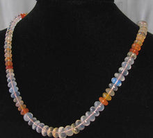 Load image into Gallery viewer, 157.35cts Untreated Graduated Mexican Fire Opal 17" Roundel Bead Strand 10232A - PremiumBead Primary Image 1