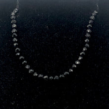 Load image into Gallery viewer, Spinel Stone Faceted Round Strand | 2mm | Black | 330 Bead(s)