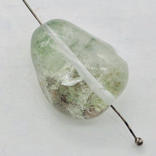 Load image into Gallery viewer, Lodalite Quartz Oval Pendant Figurine Bead | Clear Included|1 Bead| 29x23x18 mm|