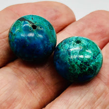 Load image into Gallery viewer, Premium! Chrysocolla 14mm Roundel Bead 8" Strand 9651HS