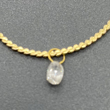 Load image into Gallery viewer, Natural White Conflict Free Diamond Briolette 18K Pendant | 3.5x2mm, Loop: 4mm |