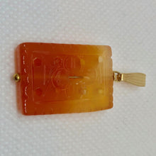 Load image into Gallery viewer, Hand Carved Carnelian Agate Flower & 14Kgf Pendant 506919CG - PremiumBead Alternate Image 4