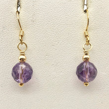 Load image into Gallery viewer, Royal Natural Amethyst 22K Gold Over Solid Sterling Earrings 310453C - PremiumBead Alternate Image 11