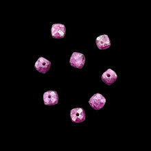 Load image into Gallery viewer, Ruby Faceted 5.5tcw Parcel Cube Beads | 4.5mm | Red | 8 Beads |