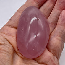 Load image into Gallery viewer, Rose Quartz Oval Meditation Worry-Stone | 71x42x26 mm | Pink | 1 Stone |