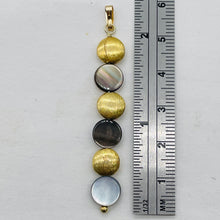 Load image into Gallery viewer, Mother of Pearl 14K Gold Filled Drop/Dangle | 2 1/4" Long | Rainbow | 1 Pendant|