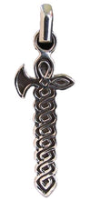 Load image into Gallery viewer, 925 Sterling Silver Celtic Battle Axe Traditional Charm Pendant 9972J