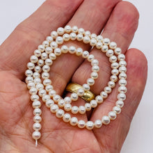 Load image into Gallery viewer, Premium White Freshwater Pearl Strand | 4.5x4.5-4.5x4mm | 100 Pearls }