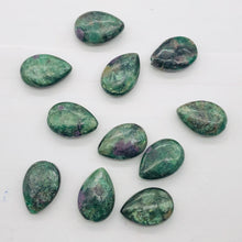 Load image into Gallery viewer, Rare Ruby Fuschite Teardrop Bead 7.5" Strand 9578HS