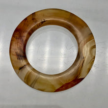 Load image into Gallery viewer, Carnelian Agate Picture Frame Bead| 37x3.5mm | Orange | 23mm opening |