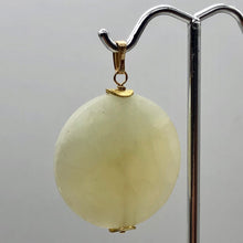 Load image into Gallery viewer, Creamy! One Lemony Hemimorphite Disc 14kgf Pendant | 1 1/2" long|