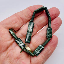 Load image into Gallery viewer, Seraphinite Premium Rectangle Shaped Russian Beads | 16x8x4mm | 2 Beads |