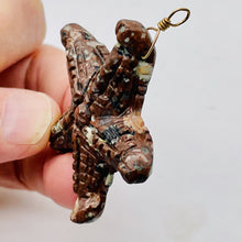 Load image into Gallery viewer, Starfish 14K Gold Filled Starfish Pendant | 2 1/2" Long | Brown White | 1 |