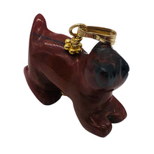 Load image into Gallery viewer, Brecciated Jasper Red Panda Bear 14K Gold Filled Pendant | 1" Long | Red | 1 |