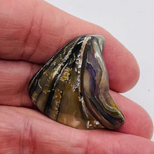 Load image into Gallery viewer, Abalone Hinge Shell | 38x42x12to 36x38x11mm | Silver Pink | 1 Pendant Bead |