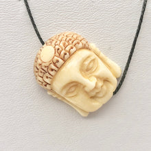 Load image into Gallery viewer, Carved Buddha Centerpiece Waterbuffalo Bone Bead | 23.5x19x9mm | 10842 - PremiumBead Primary Image 1