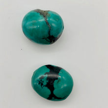 Load image into Gallery viewer, Natural Turquoise Oval Skipping Stones | 20x15mm | Blue/Green | Oval | 2 Beads | - PremiumBead Primary Image 1
